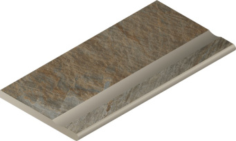 Бортик Манетик Дарк 30x60 с выемкой закруглённый X2 (620090000212)