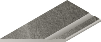 Бортик Контемпора Карбон 30x60 с выемкой закруглённый левый X2 (620090000228)