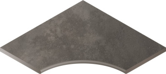 Бортик Миллениум Блэк 60x60 с выемкой угловой закруглённый X2 (620090000751)