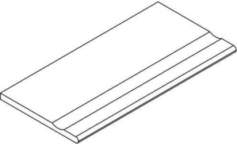 Бортик Авангард Пьюр 30x120 с выемкой закруглённый (620090001152)