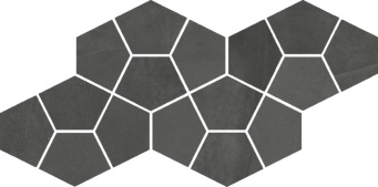 Мозаика Континуум Петрол призм 41,3x20,5 (620110000185)