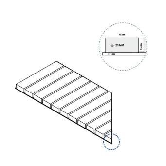 Решетка Дистрикт Сэнд Стрим 20 левая (620090000531)