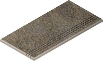 Ступень Дистрикт Эмеральд закругленная грип левая 30x60 (620040000042)