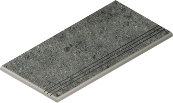 Ступень Дженезис Грэй закруглённая грип левая 30x60 X2 (620040000091)