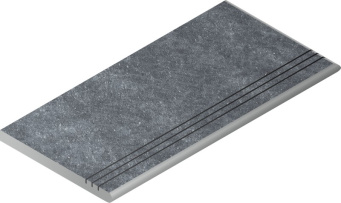 Ступень Дженезис Силвер закруглённая грип правая 30x60 X2 (620040000093)