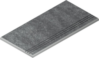 Ступень Дженезис Силвер закруглённая грип левая 30x60 X2 (620040000094)