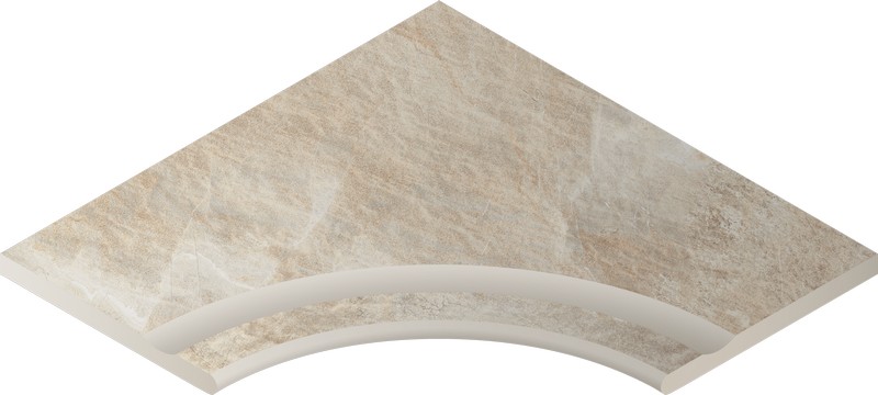 Бортик Манетик Уайт 60x60 с выемкой угловой закруглённый 30 X2 (620090000196)