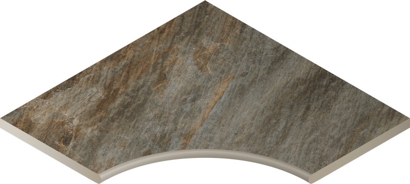 Бортик Манетик Дарк 60x60 угловой закруглённый 30 X2 (620090000211)