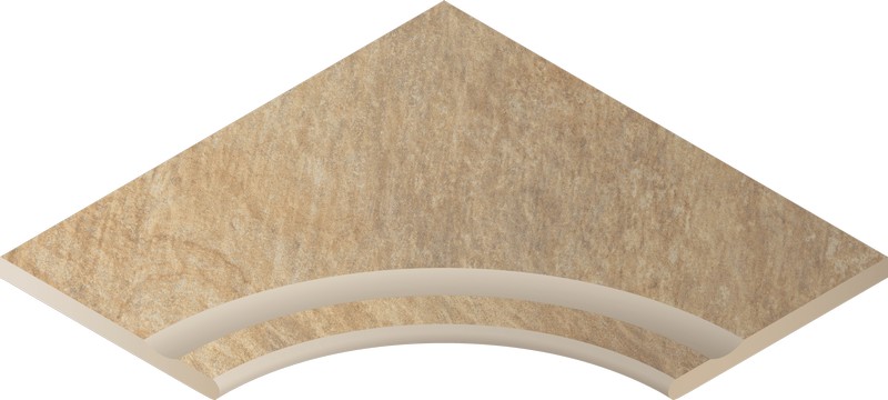 Бортик Дистрикт Сэнд 60x60 с выемкой угловой закругленный (620090000244)