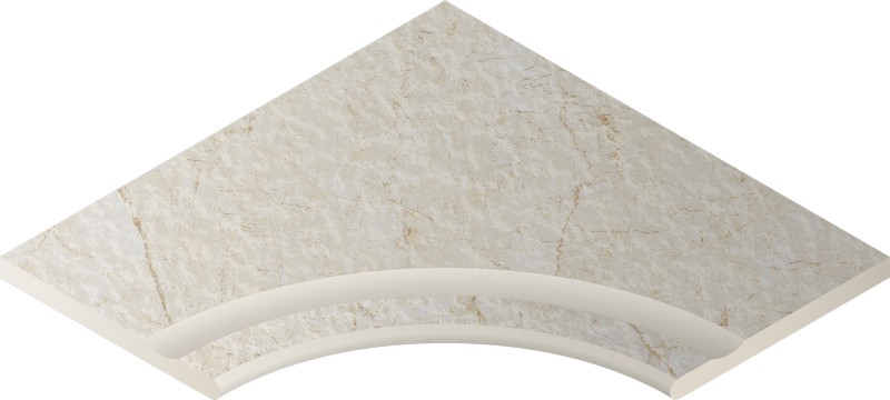 Бортик Контемпора Пур 60x60 с выемкой угловой закруглённый 30 X2 (620090000272)
