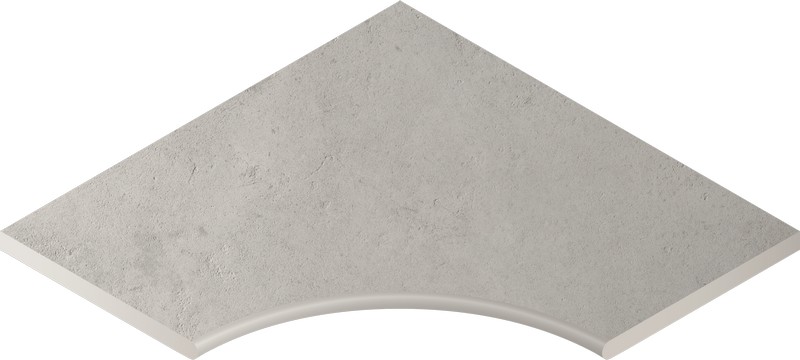 Бортик Миллениум Сильвер 60x60 с выемкой угловой закруглённый X2 (620090000734)