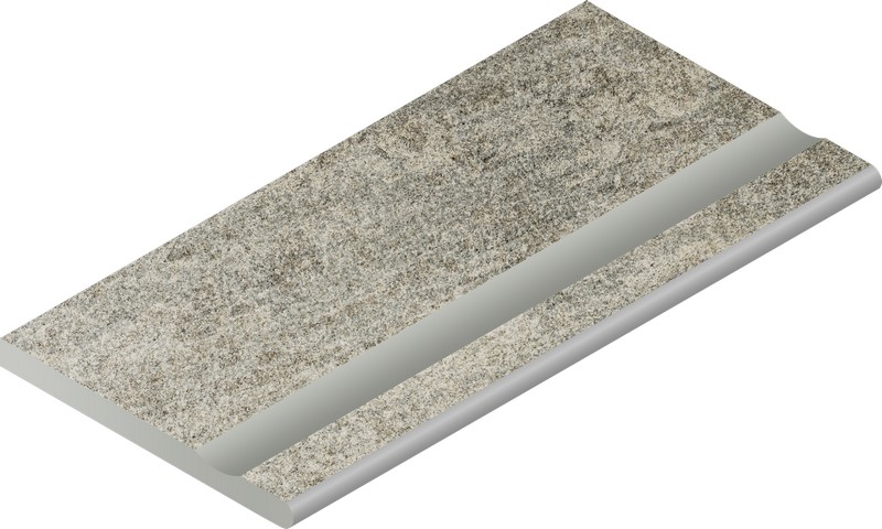 Бортик Нордика Сильвер 30x60 с выемкой закругленный (620090001060)