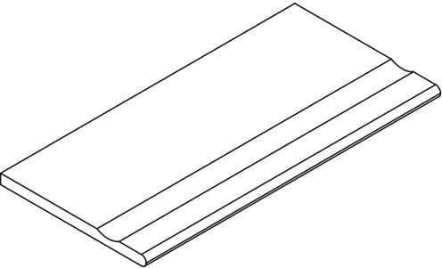 Бортик Авангард Блэк 30x120 с выемкой закруглённый (620090001154)