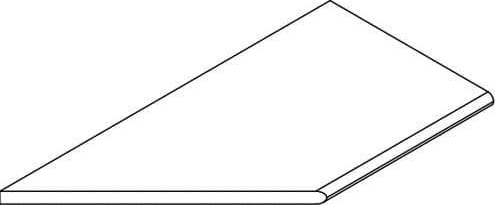 Бортик Магма Сильвер 30x60 закругленный левый (620090001371)
