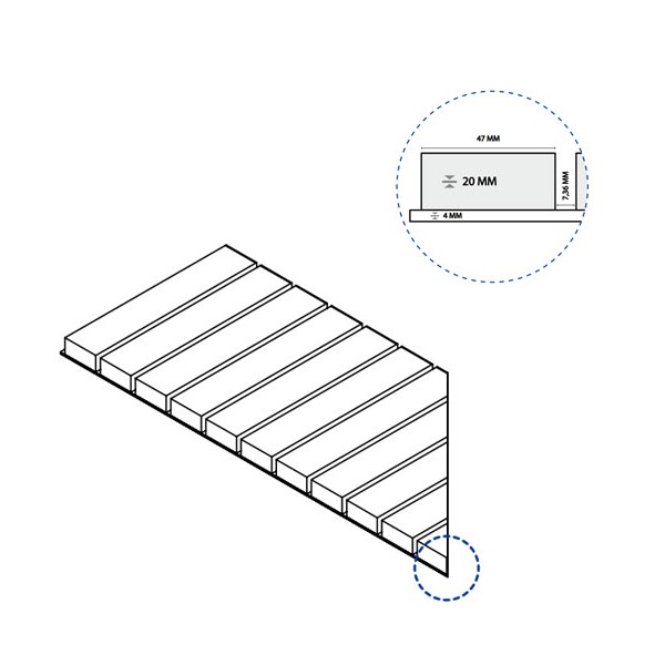 Решетка Дистрикт Эмеральд Стрим 20 Лев (620090000534)