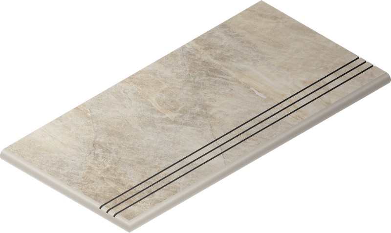 Ступень Манетик Уайт закруглённая грип левая 30x60 X2 (620040000024)