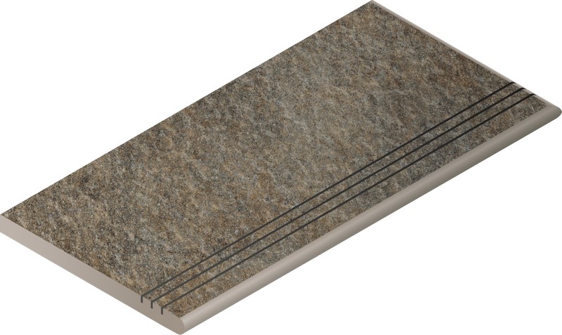 Ступень Дистрикт Эмеральд закругленная грип правая 30x60 (620040000041)