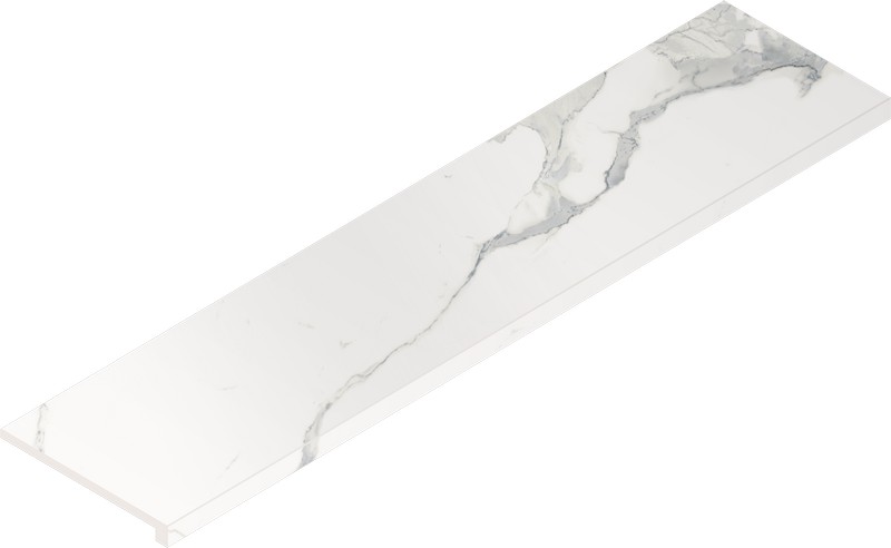 Ступень Стелларис Статуарио Уайт 33x120 угловая правая (620070002598)