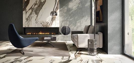Avantgarde от Italon: шлифованный бетон, мрамор и дерево в одной системе
