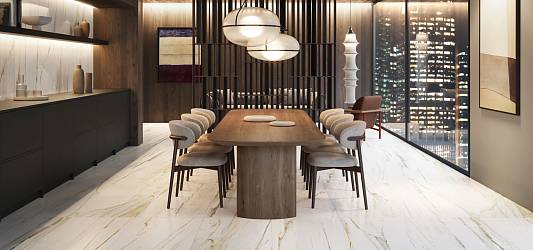 Мраморная коллекция Stellaris с 9 оттенками и авторскими декорами