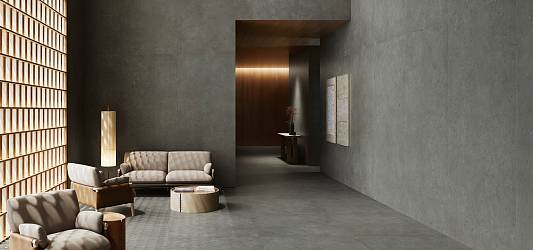 Avantgarde от Italon: шлифованный бетон, мрамор и дерево в одной системе