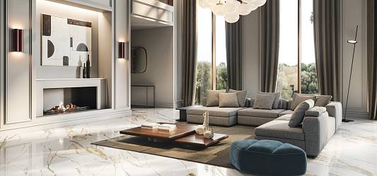 Мраморная коллекция Stellaris с 9 оттенками и авторскими декорами